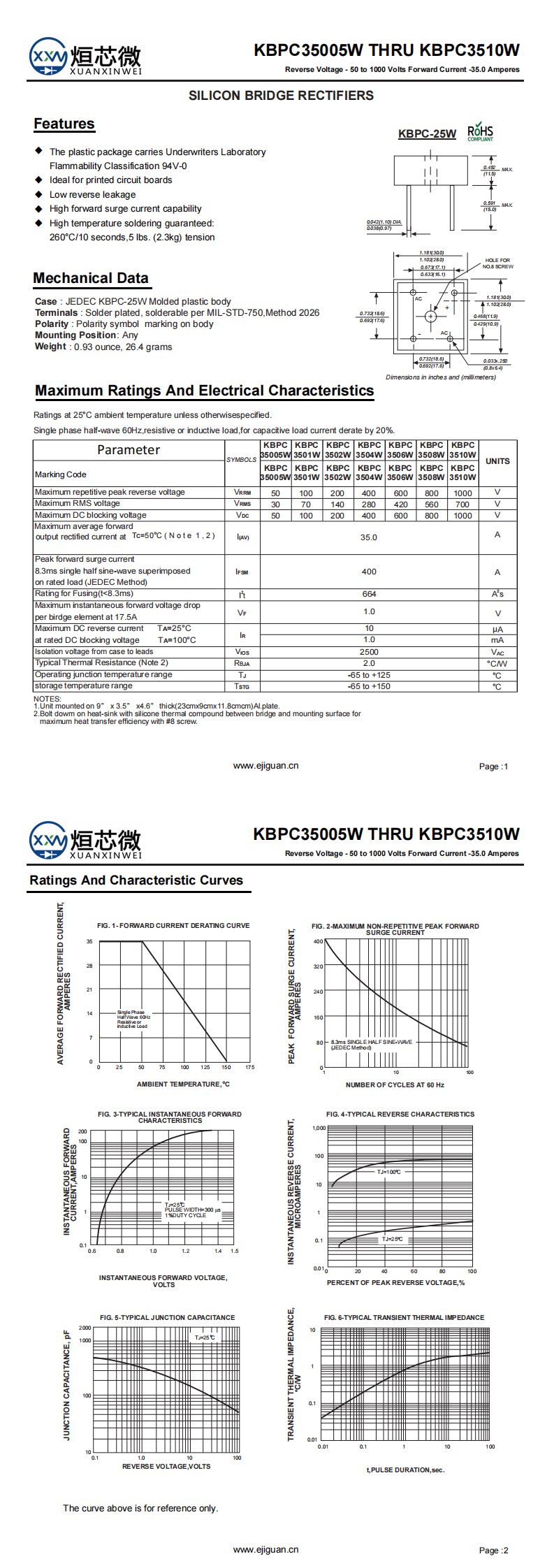 KBPC35005W整流橋