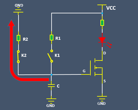 mos管 led 調(diào)光電路