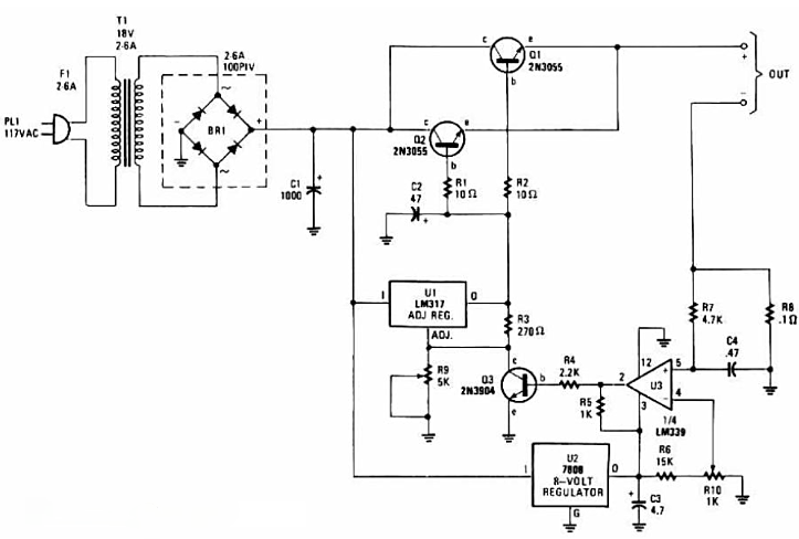 可調(diào)穩(wěn)壓電路