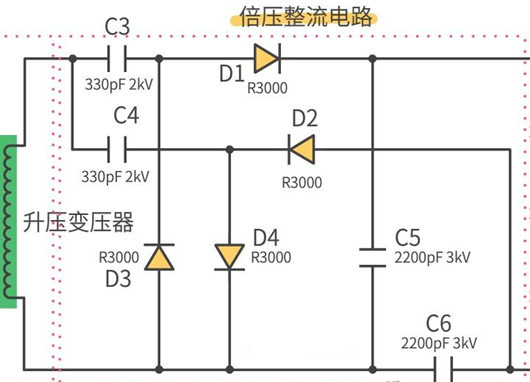 電蚊拍電路圖